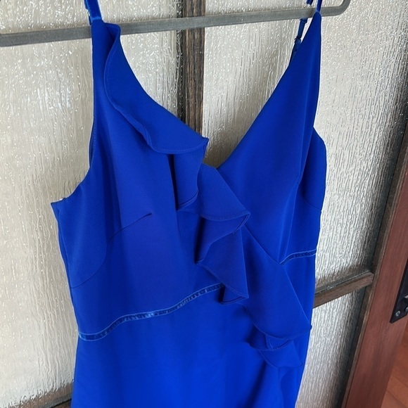 Marchesa Notte
Royal Blue Ruffle Gown size 4 - Picture 11 of 17